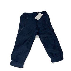 NWT Toddler Girls Vince Wrap Seam Pants Size 2 Navy Blue MSRP $84 Linen Blend